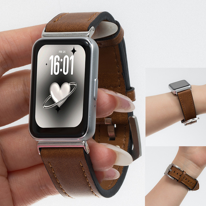 Pulseira De Couro Para Samsung Galaxy Fit 3 Esportes Relógio Banda Acessórios Substituição Cinto correa