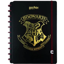Caderno Inteligente A5 14x20cm 80 Folhas Harry Potter Capa Preta- 1 Unidade