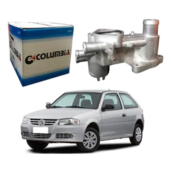 Carcaça Termostato Aluminio Gol 1.0 Ar Quente 2006 A 2014