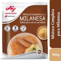 Mistura Completa para Milanesa Ajinomoto® 800g - Mais Crocância sem Usar Ovo - Ideal para Carnes, Frango e Legumes