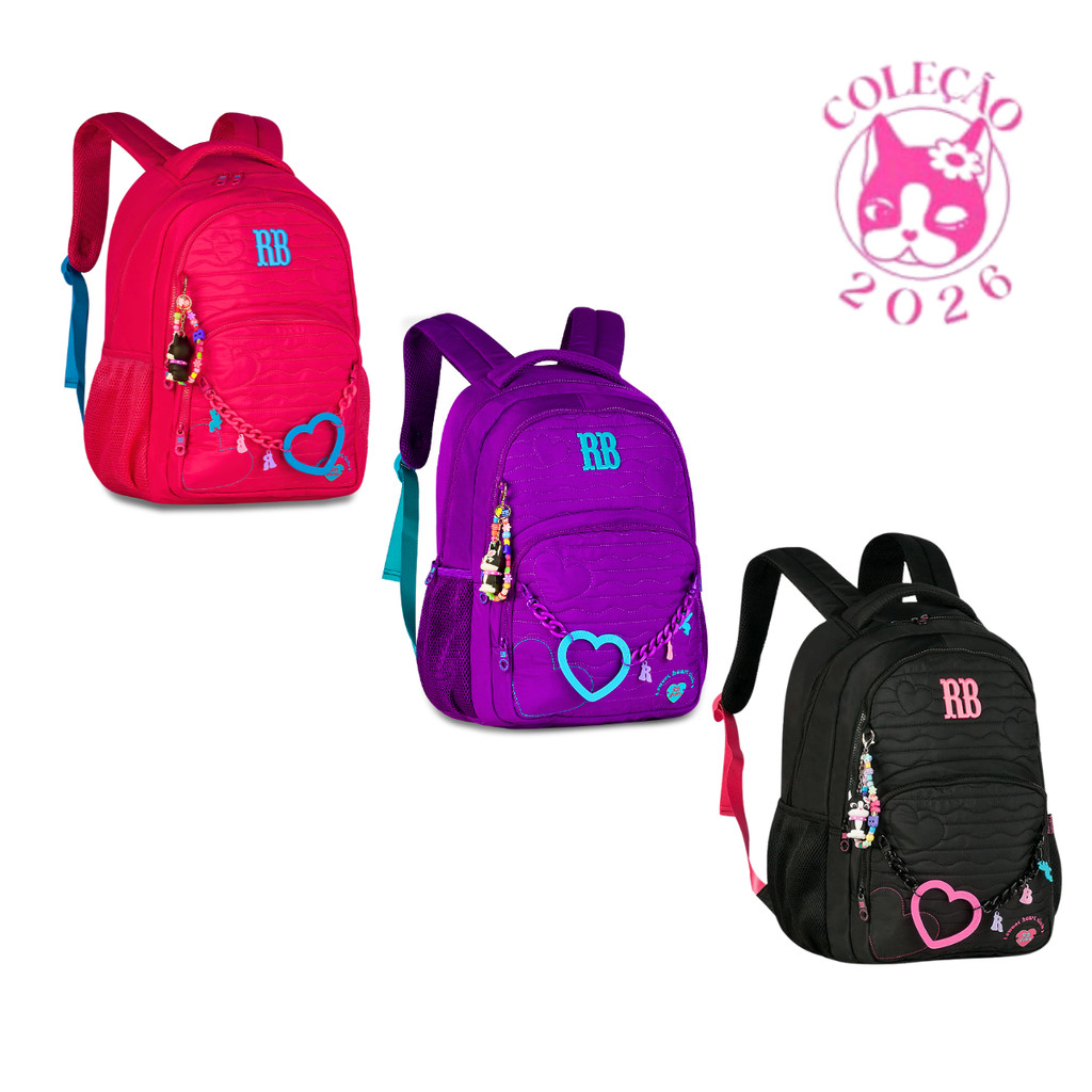 Mochila de Costas Rebecca Bonbon Heart Beats -Clio Style em Oferta na Shopee