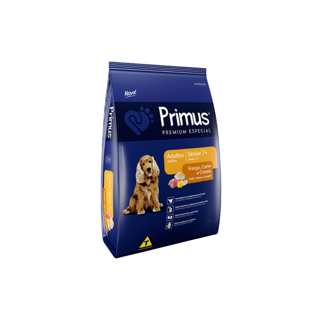 Ração para Cães Primus Premium Sênior - Raças Médias e Grandes
