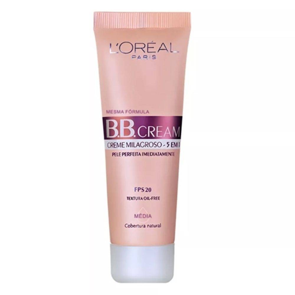 BB Cream Loreal Creme Milagroso 5 em 1 Cor 4.0 (Média) FPS20 30mL em Oferta na Shopee