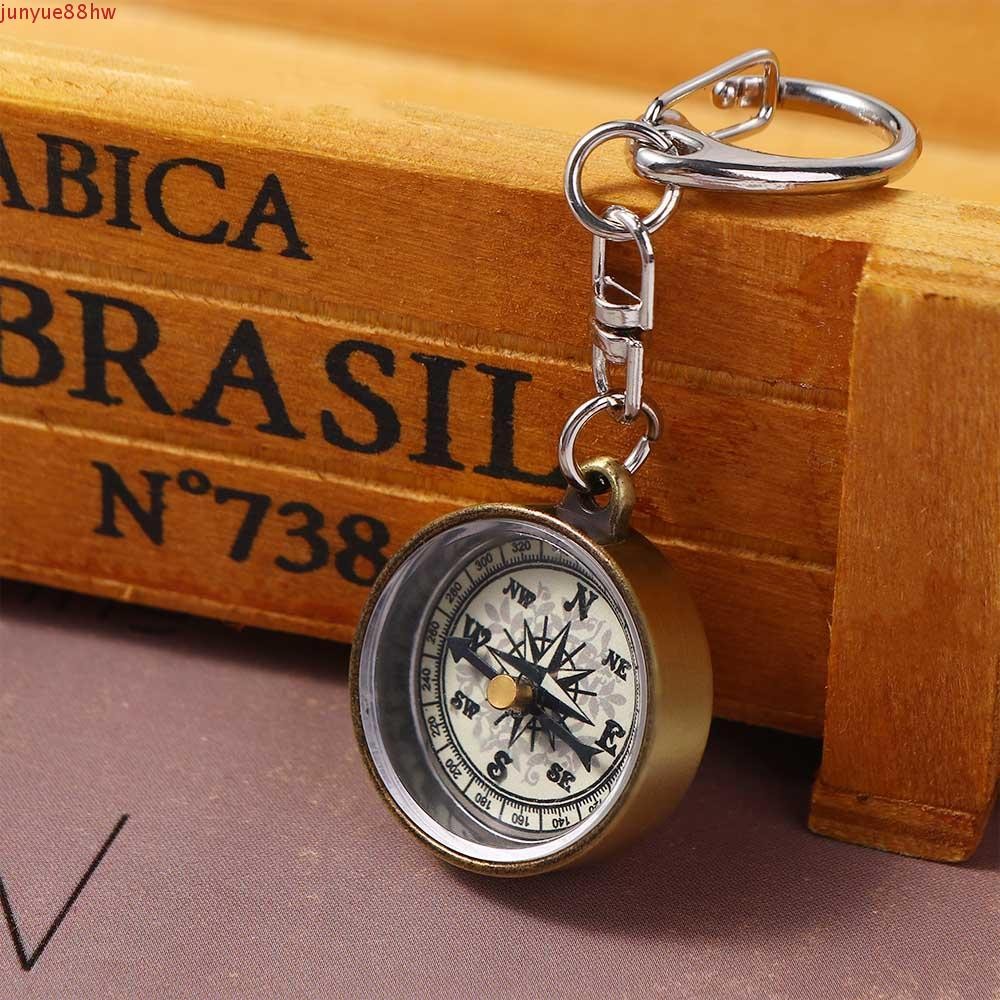 JUNYUE Mini Bússola Caminhadas 1 PCS Chaveiro Pingente Liga De Zinco Portátil Viagem Vintage em Oferta na Shopee