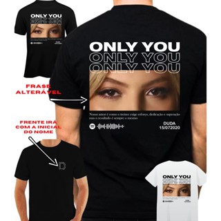 Camiseta Casal Only You Modelo Unissex Oversized ou Básica Olhos Olhar Foto GIRLFRIEND Personalizada em Oferta na Shopee