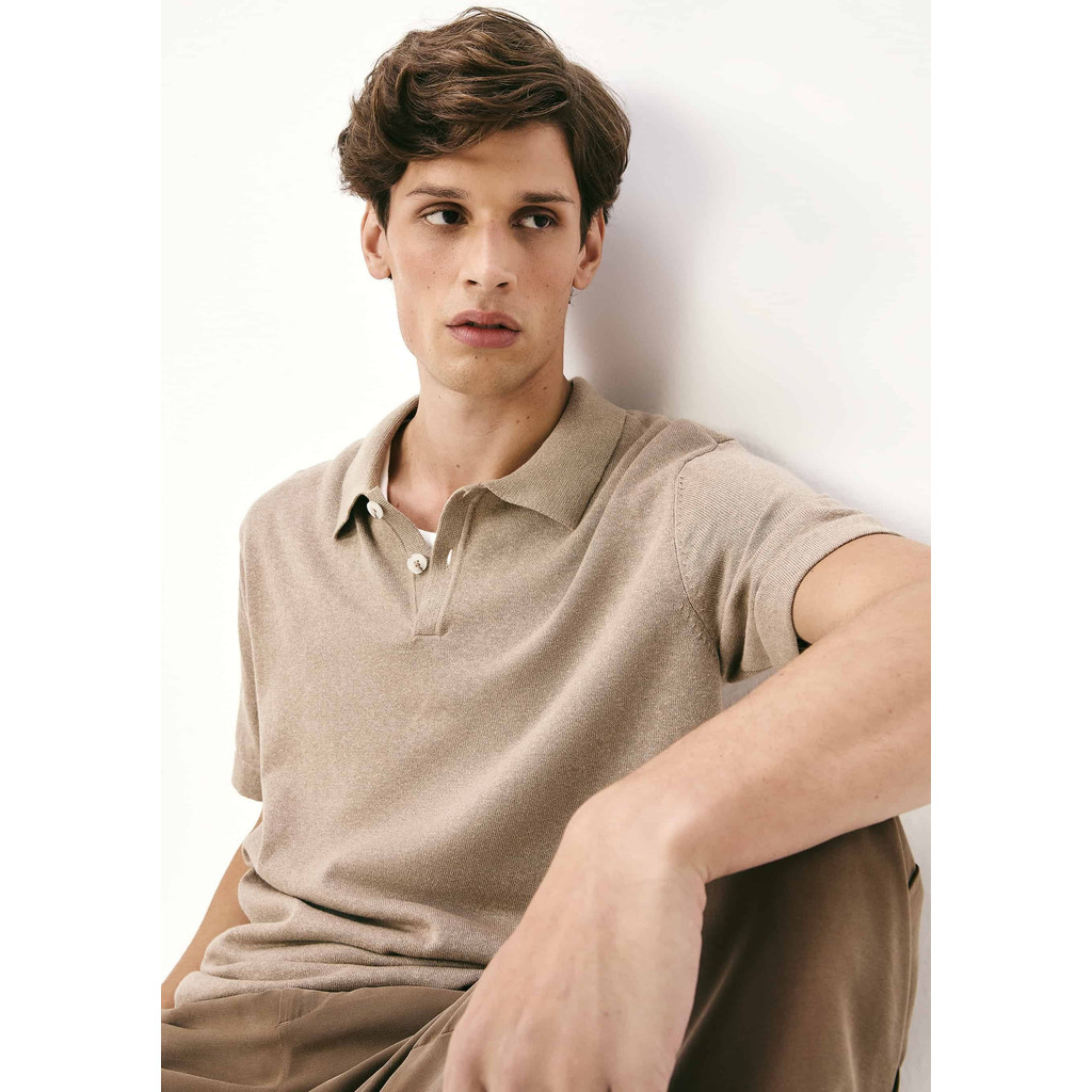 Camisa Polo Masculina Manga Curta Em Tricô