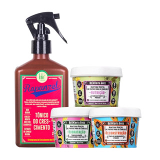 Kit  Lola Tônico Rapunzel 250ml + 3 Bemdita Ghee 100g em Oferta na Shopee