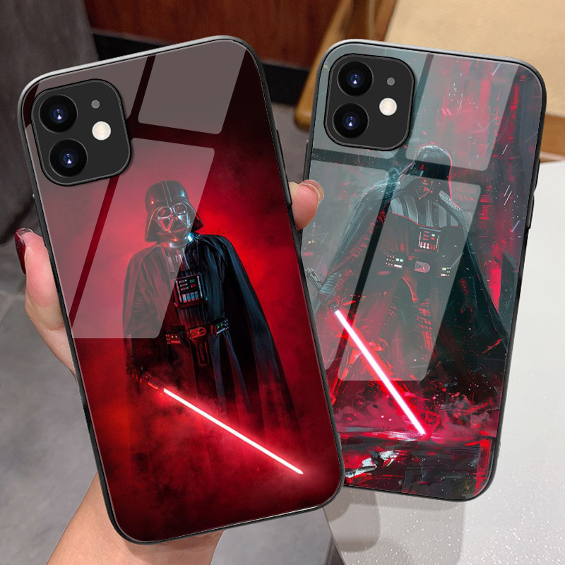 Darth Vader Star Wars 01 Capa De Telefone De Vidro Para iPhone 17 Air 16 Pro Max 16e 15 14 13 12 11