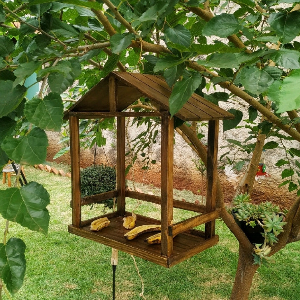 Comedouro Tratador Pássaros Livres Casinha De Passarinho Decoração Jardim em Oferta na Shopee
