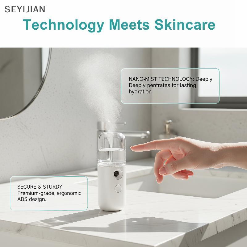 [EYS] Nano Mister 30 Ml Mini Umidificador Facial Portátil USB Recarregável Prático Máquina De Cuidados Com A Pele Para H