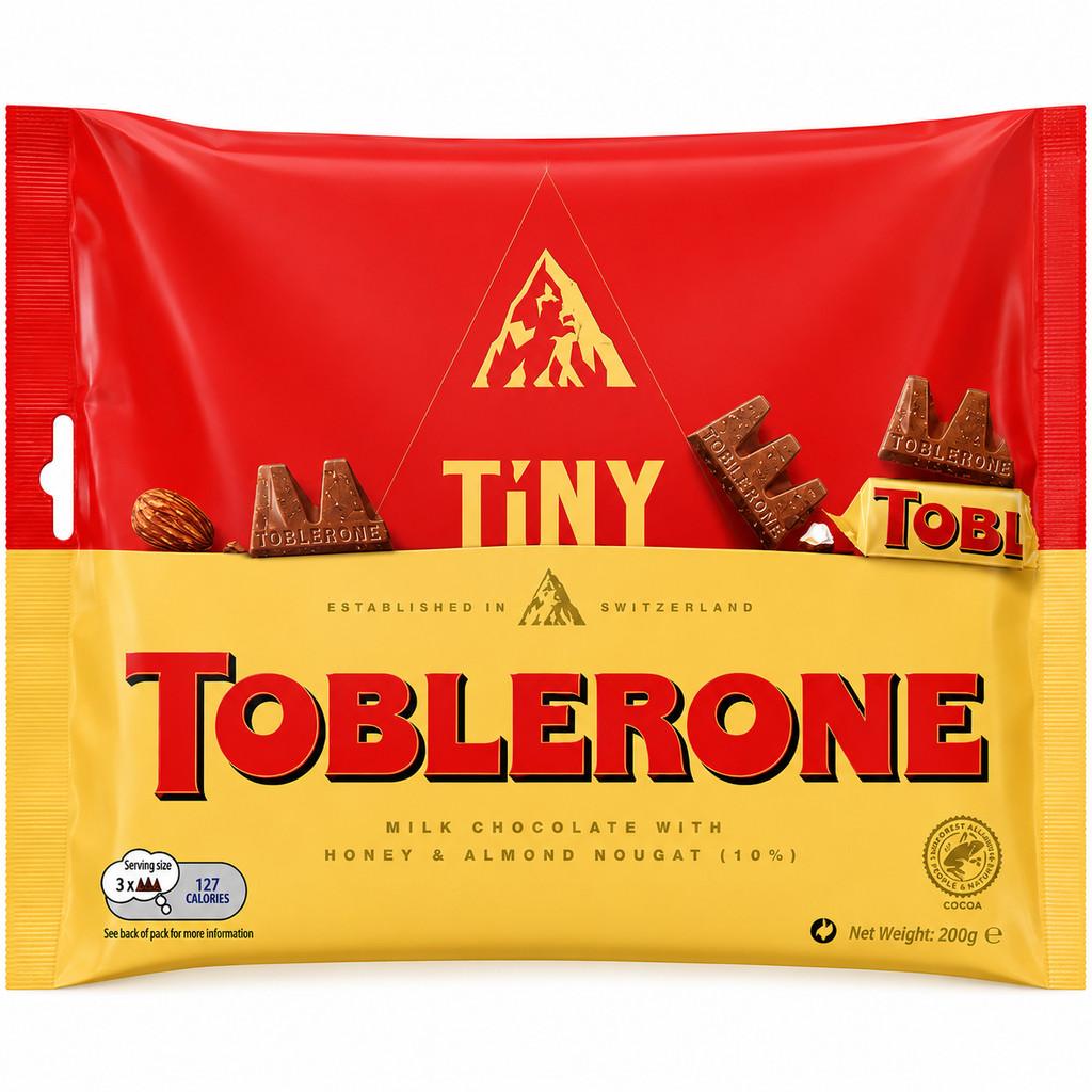 Mini Toblerone Ao Leite 200g Com 25 Chocolates Individuais