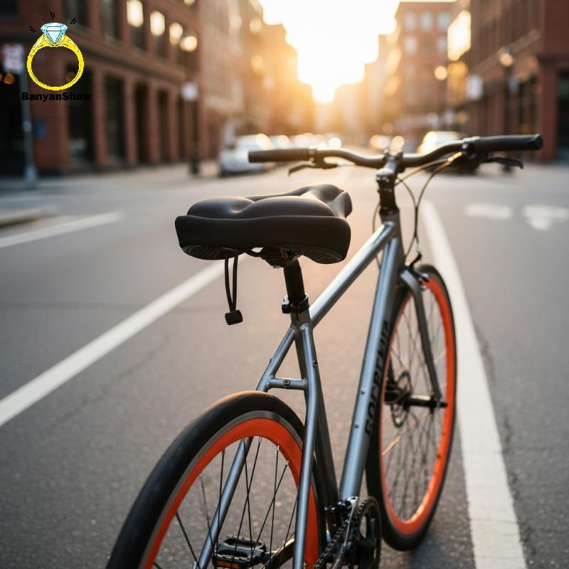 [BANY] Capa De Gel 3D De Silicone Para Bicicleta Softfort Premium Com Almofada Acolchoada Passeios Longos E Bons