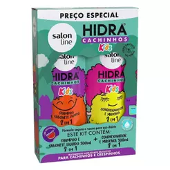 Shampoo + Condicionador Salon Line Kids Hidra Cachinhos 300ml