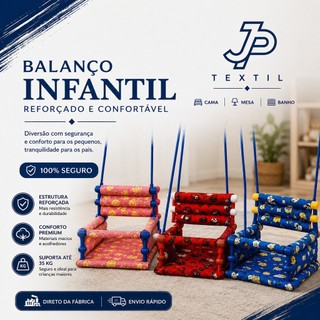 Cadeirinha de Balanço Infantil em Madeira Reforçada | Até 35kg | 1 a 10 Anos | Direto da Fábrica