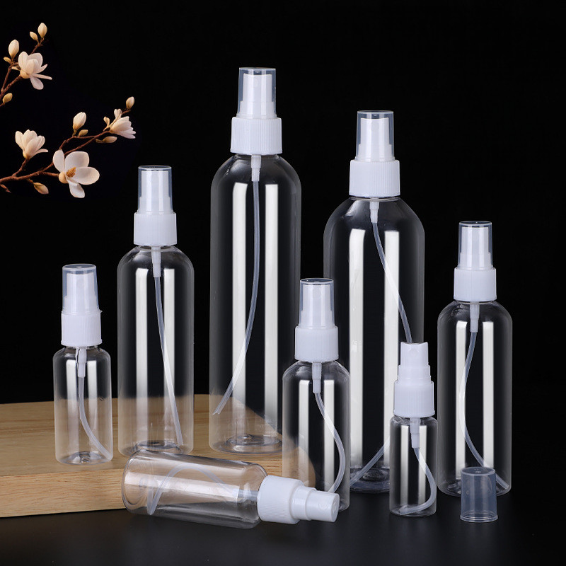 1 Pçs 10ml 30ml 50ml 100ml Recarregável Transparente Vazio Spray Garrafas De Viagem Plástico Perfume Atomizador Pequeno