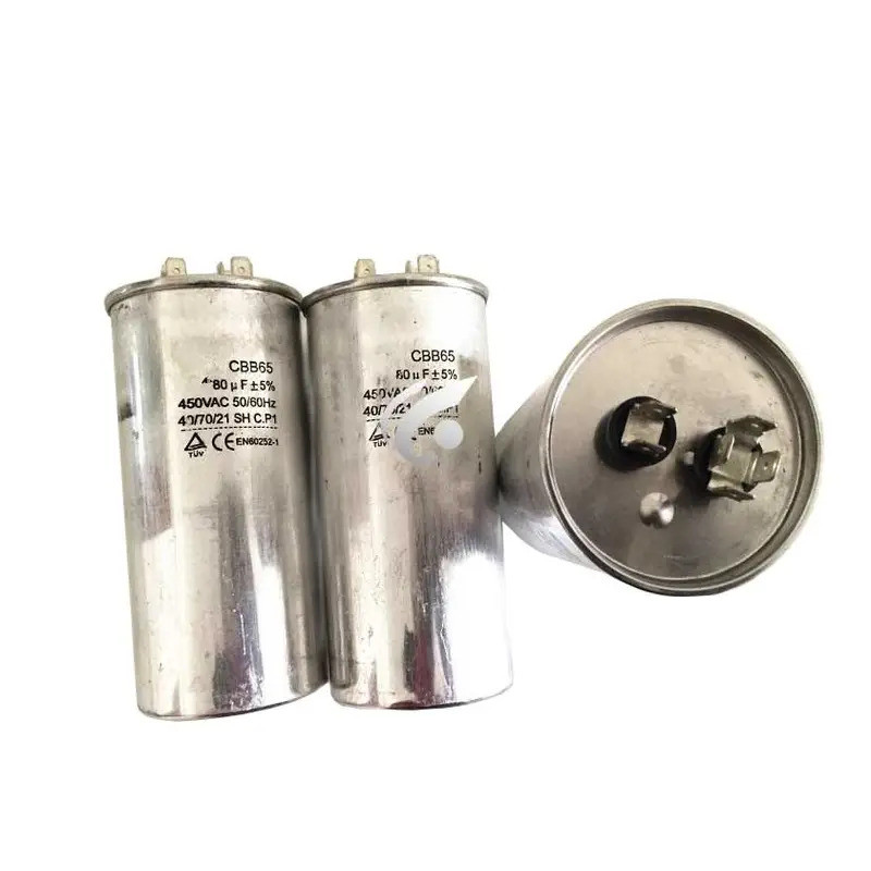 1pc Novo Para capacitor De Ar Condicionado CBB65A-1 CBB65 CBB65A 450VAC 20UF 30UF 35UF 50UF 650UF 80UF 70UF Parte H