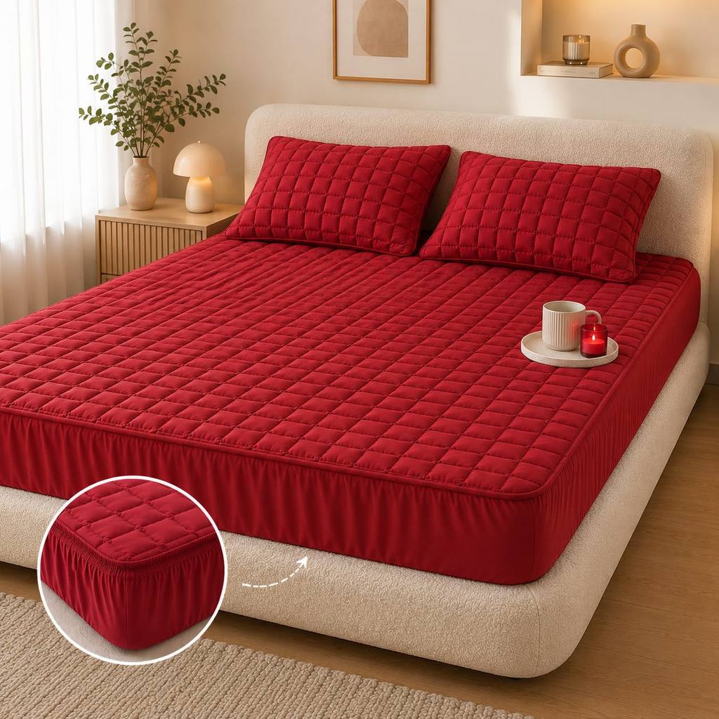 Protetor de Colchão 100% Impermeável Matelado com Elástico Antiácaro Solteiro Casal Queen King