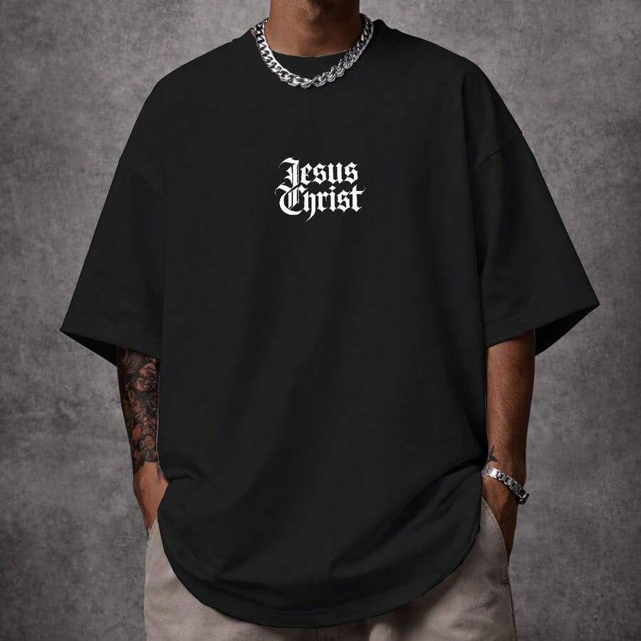 Camiseta Oversized Streetwear Jeesuss Blessed Unissex Ref5018