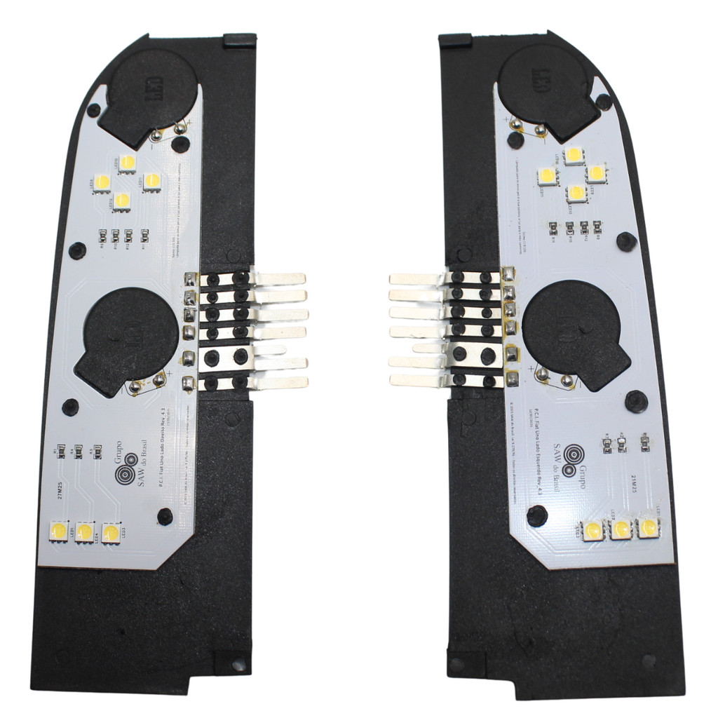 Par Circuito Lanterna Traseira Uno 1984 85 86 até 2004 Led