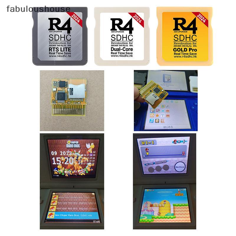 2024 Para Cartão De Jogo NDS R4I SDHC TF R4 Ouro Pro Videogame Branco Prata Memória Digital