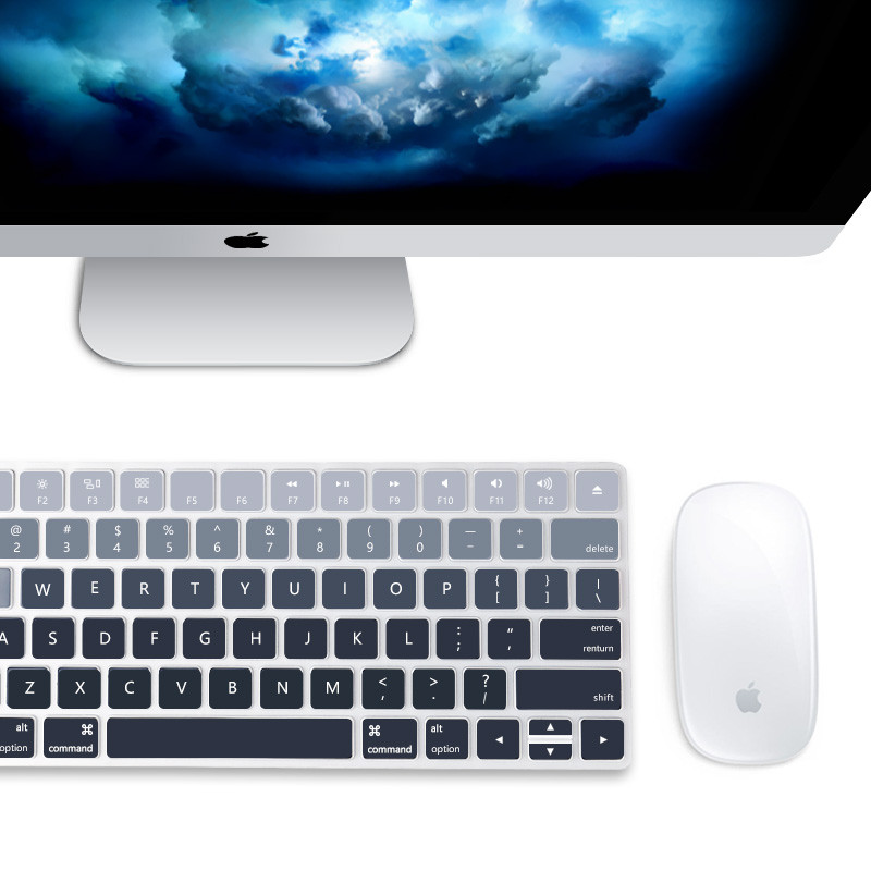 Apple novo estilo imac teclado filme mac tudo-em-um sem fio Bluetooth apple teclado filme Desktop computador Silicone