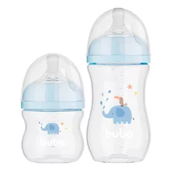 Mamadeiras Easy Flow Elefante Azul - Buba