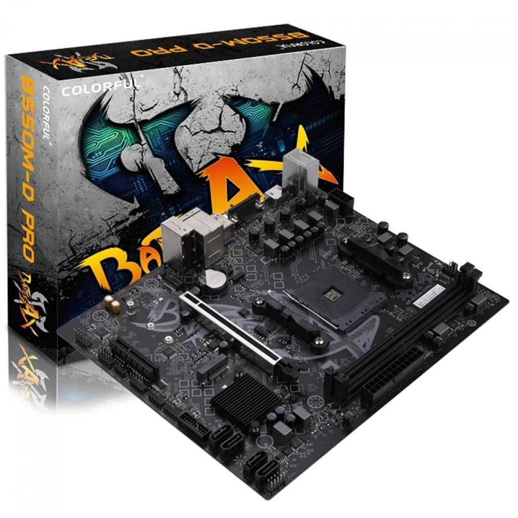 Placa Mãe Colorful Battle-AX B550M-D Pro V14, Chipset B550, AMD AM4, MATX, DDR4 (Terabyte Oficial)