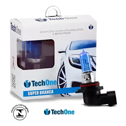 2 Lâmpada Super Branca 8500k Techone H1 H3 H4 H7 H11 Hb4 H16