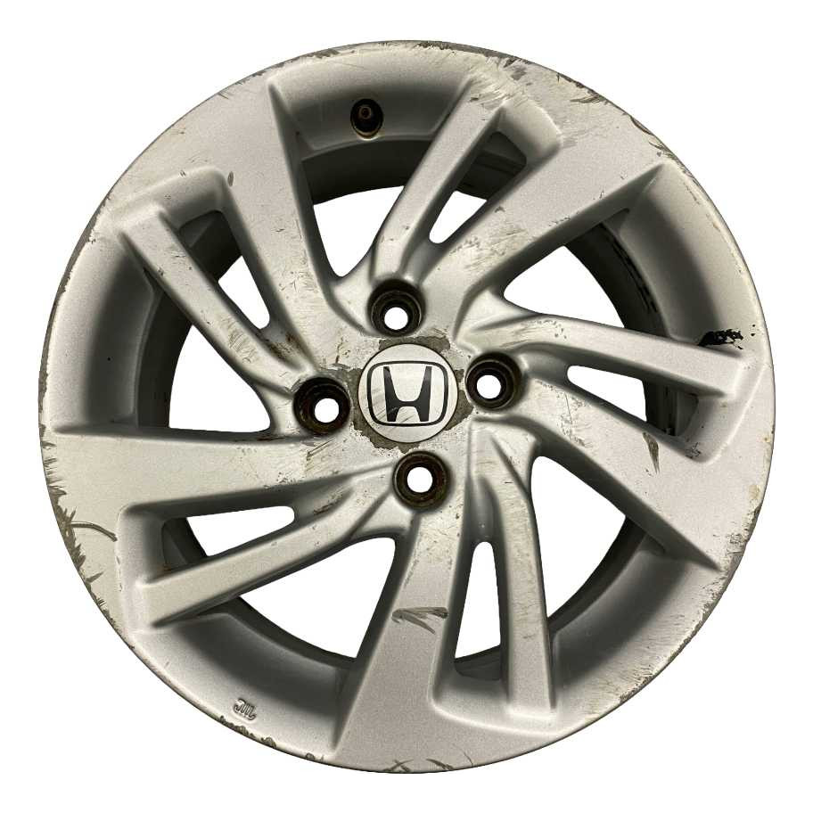 Roda Liga Leve Aro 15 4 Furos Honda Fit 1.5 2018 2022 Prata