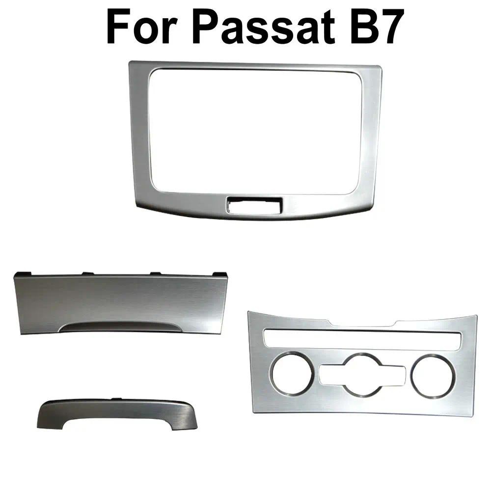 Adequado Para Passat B7 CC Quadro De Tela CD Placa De Rádio Cinzeiro Ar Condicionado Bola Decorativo Metal Painel Alumín