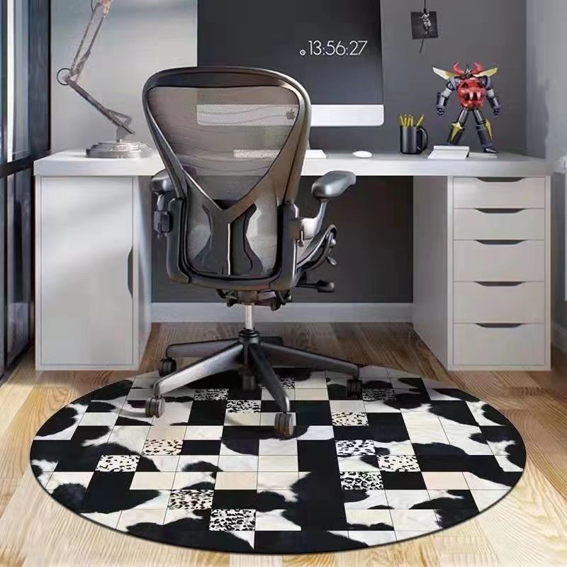 [Novo produto] Piso americano retrô sala de estar tapete redondo leve cadeira de balanço de luxo cadeira de maquiagem ta