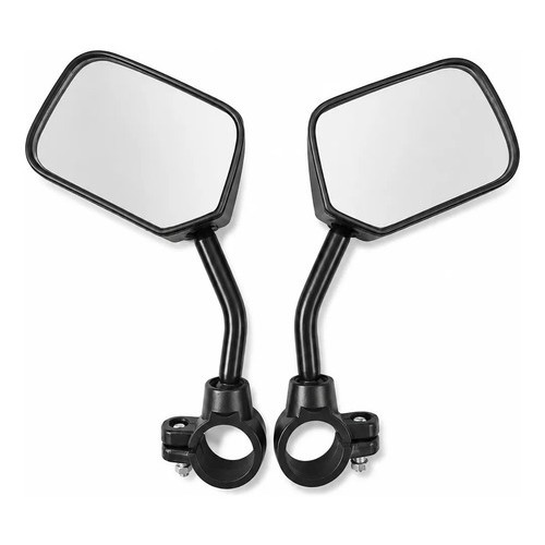 Retrovisor Espelho Retangular Para Bicicleta 74mm Scooter Retangular Haste Curta