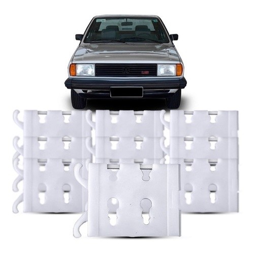KIT 10 GRAMPO FRISO LATERAL GOL PARATI SAVEIRO VOYAGE 80 A 90 SANTANA QUANTUM VERSAILES 91 A 97