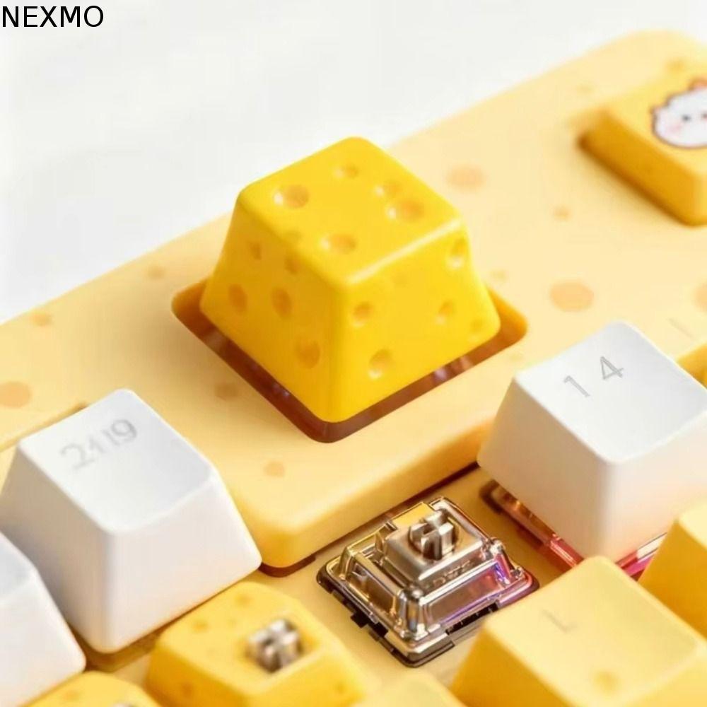 NEXMO Cheese Cake Keycap , Decoração Fofa De Mesa , Teclas ESC , Tampa De Teclado Mecânico De Desenho Animado