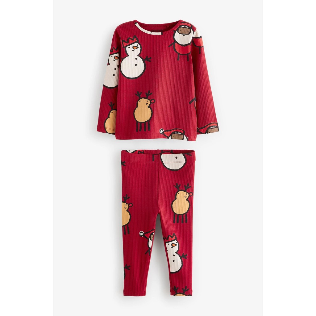 Estoque pronto Reino Unido PRÓXIMO Roupas infantis Meninos Meninas Meninas Bebê Natal Roupas para casa Crianças Camiseta