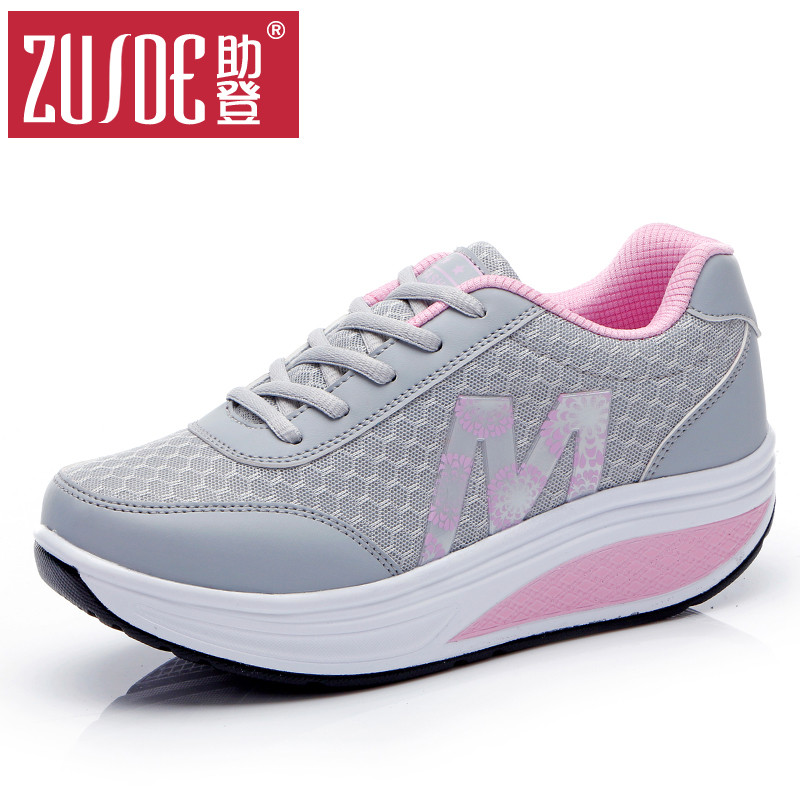 Sapatos de balanço femininos verão 2026 novo estilo sapatos esportivos femininos tênis casuais sola macia sapatos de via