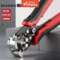 Descascador/Cortador/Crimper Automático 3 Em 1 , Peça Única , AWG10-24 8 Polegada Multi Alicate Para Descascamento De Fi