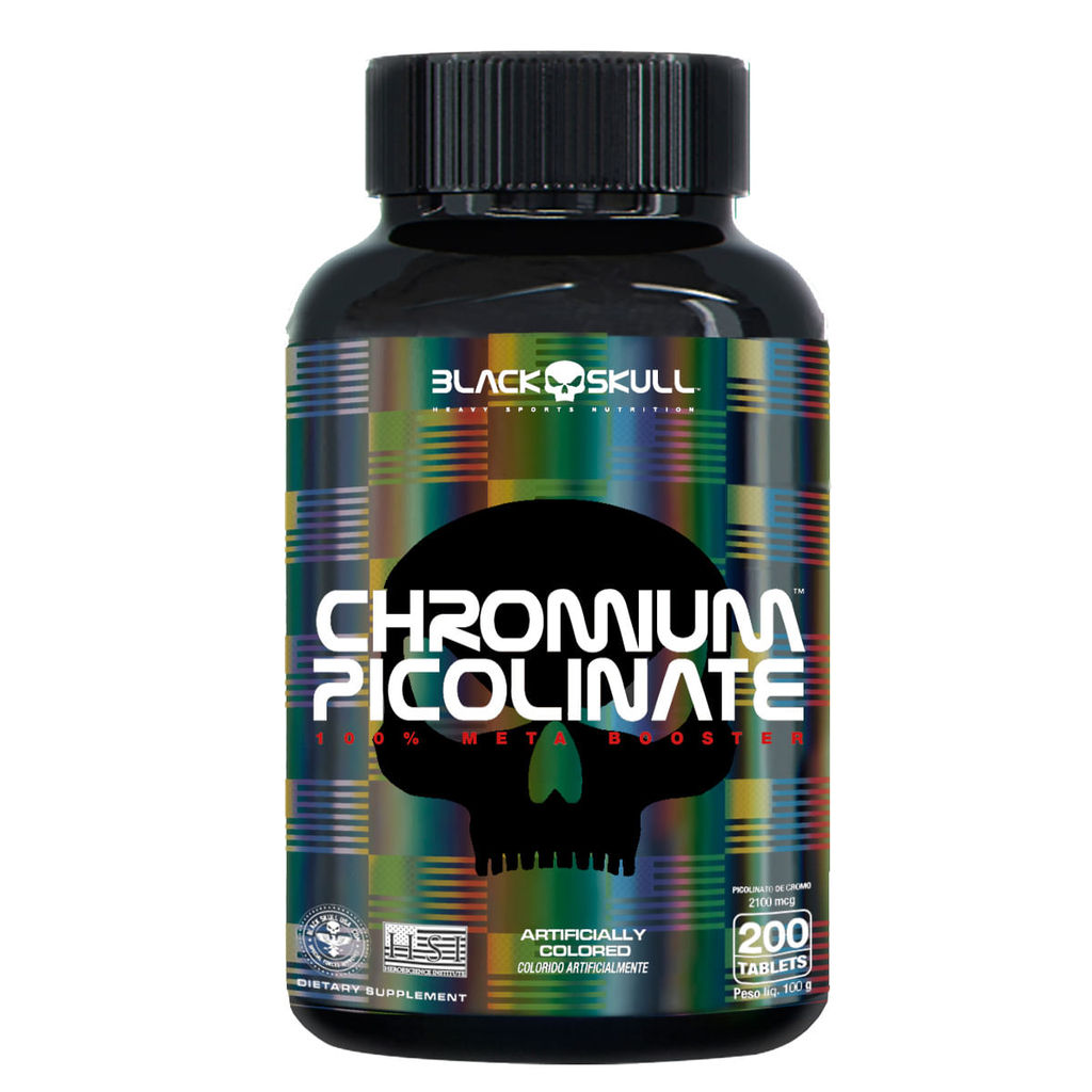Chromium Picolinate - 200 Tabletes - Black Skull
