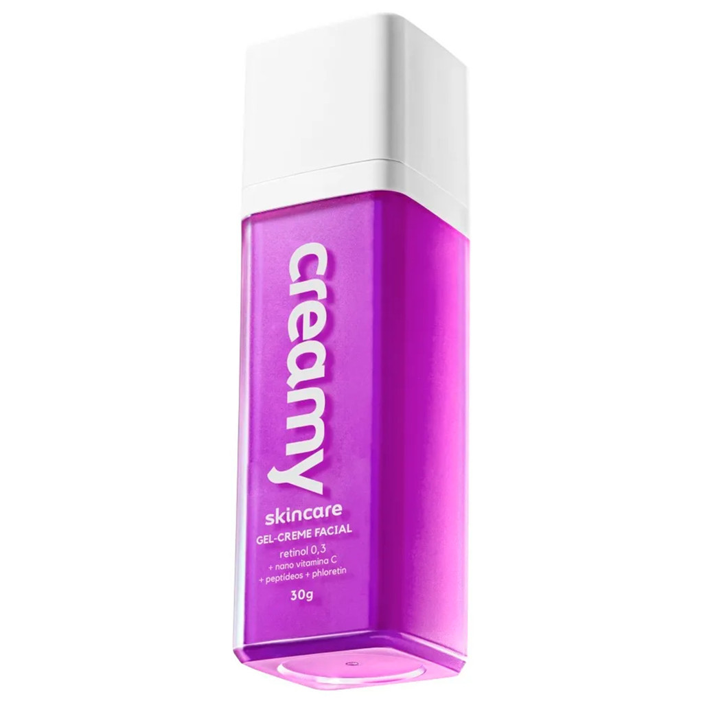 Gel-Creme Retinol 0,3% Creamy 30g – Anti-idade Renovação Celular e Antirrugas Concentrado 30g