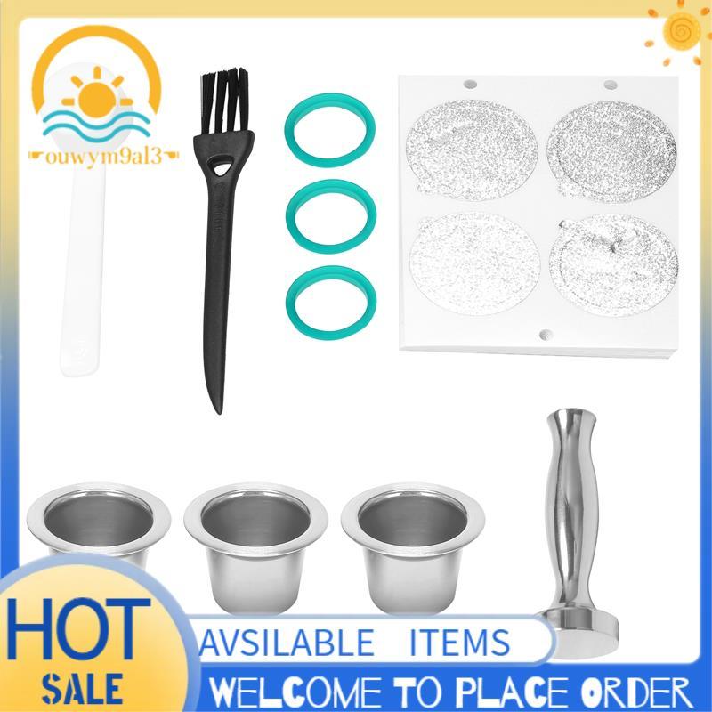 Metal De Aço Inoxidável Reutilizável Para Cápsula Com Imprensa Café Mói Tamper Pod Máquina Cafeteira Copo Filtro