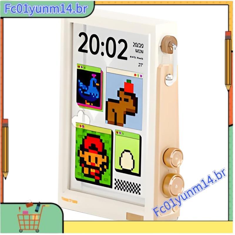 10.1 " WiFi Pixel Display Tela HD Inteligente DIY Relógio Digital Decoração De Mesa Casa Presente