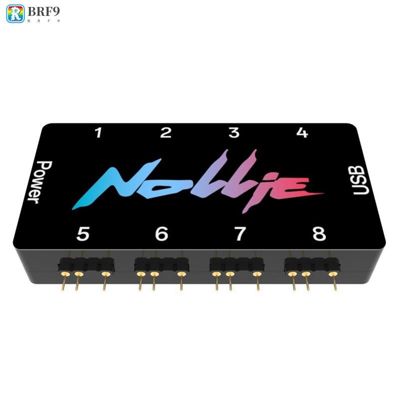 Controlador ARGB De 8 Portas 5V 3PIN Com Suporte SignalRGB OpenRGB Para Interface Estendida Da Placa-Mãe