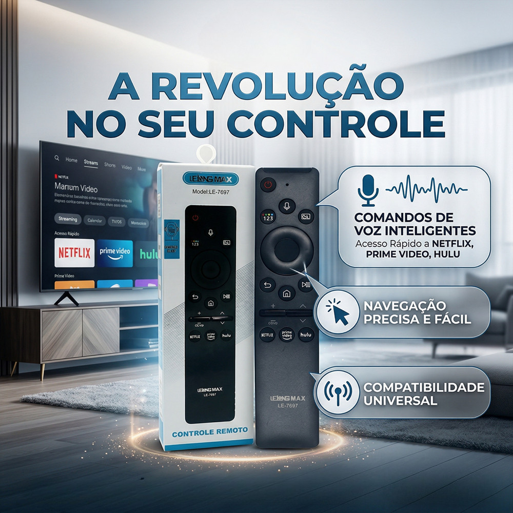 Controle Remoto Compatível com Samsung Smart TV 4k Bn59-01312f Com Voz