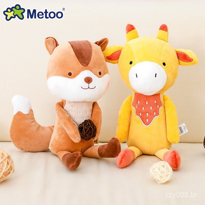 Metoo Zoo Girafa de Pelúcia Esquilo Abraçável Boneco Coala Brinquedos para Bebês