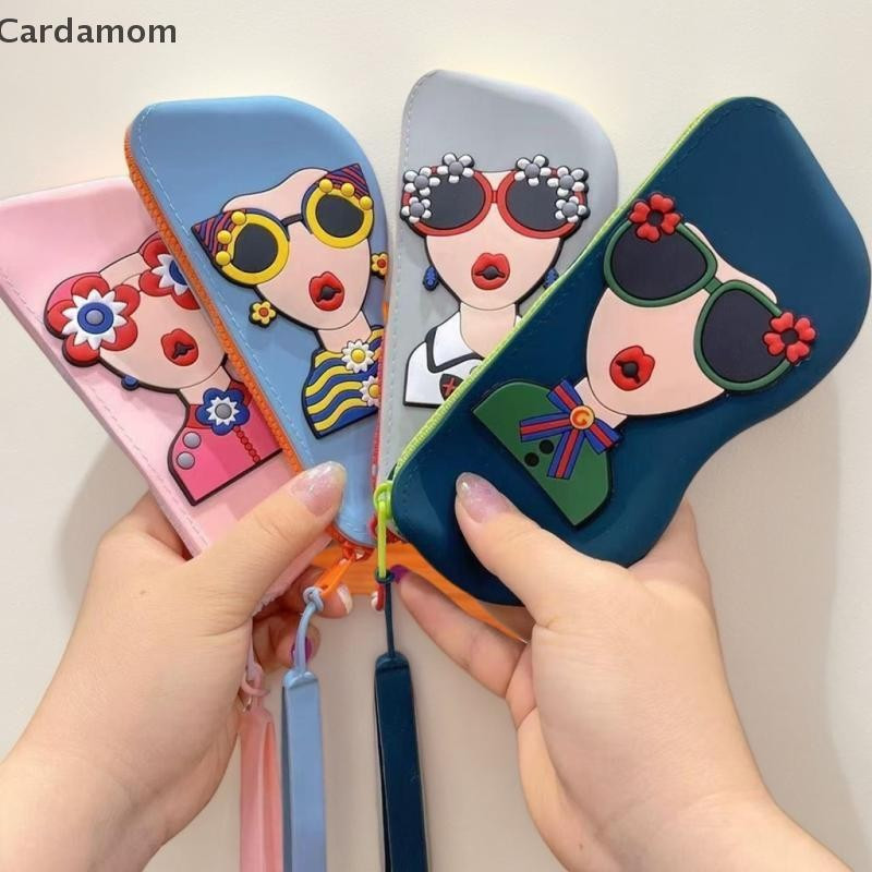 { Cardamom } Bolsa De Óculos De Silicone , Sacos Para Itens Pequenos , À Prova D'água , Caixa , Moedas Cosmética De Poei