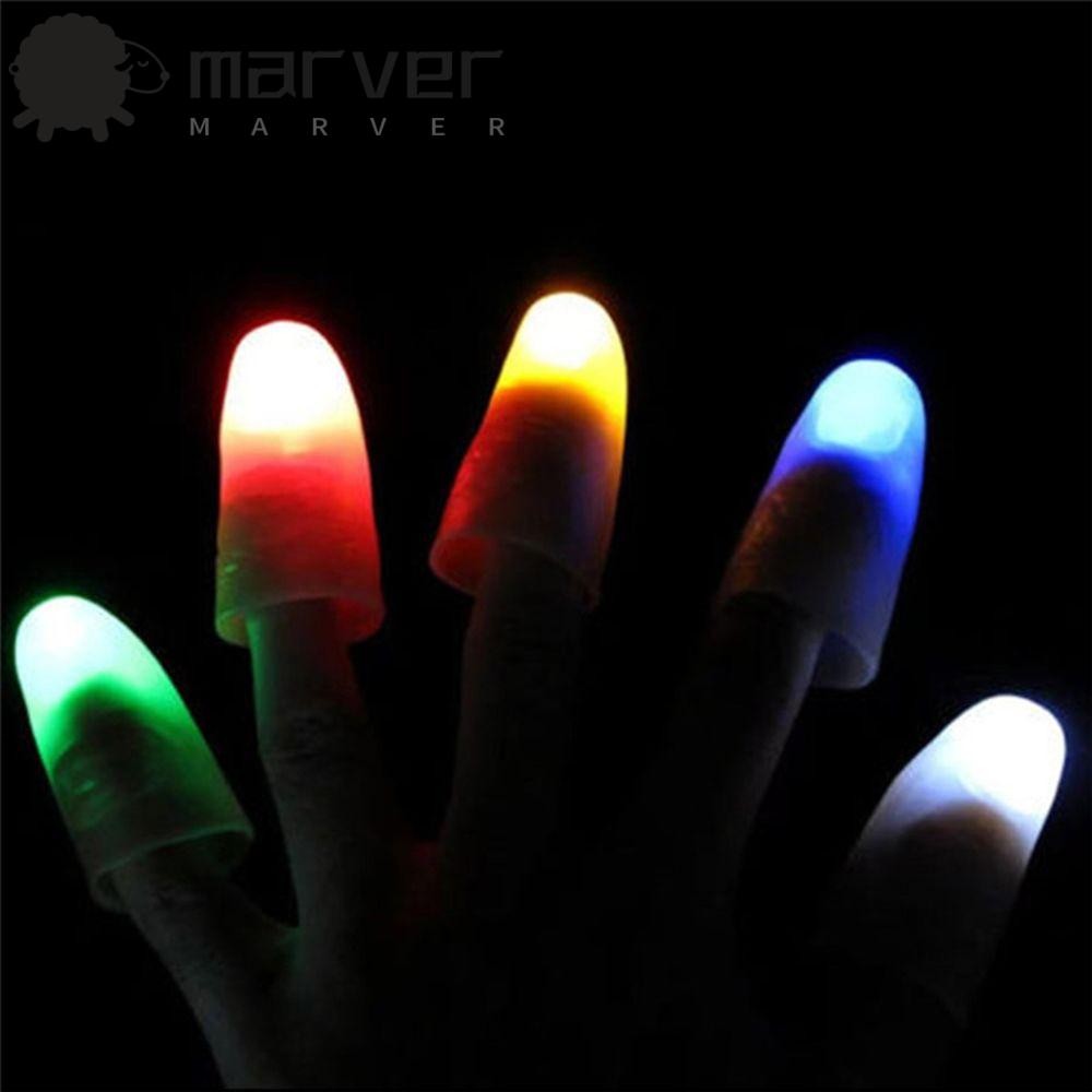 MARVER 1 Pc Dedo Luz Jogo De Festa Brilho Brinquedos Truque De Mágica Adereços De Indução