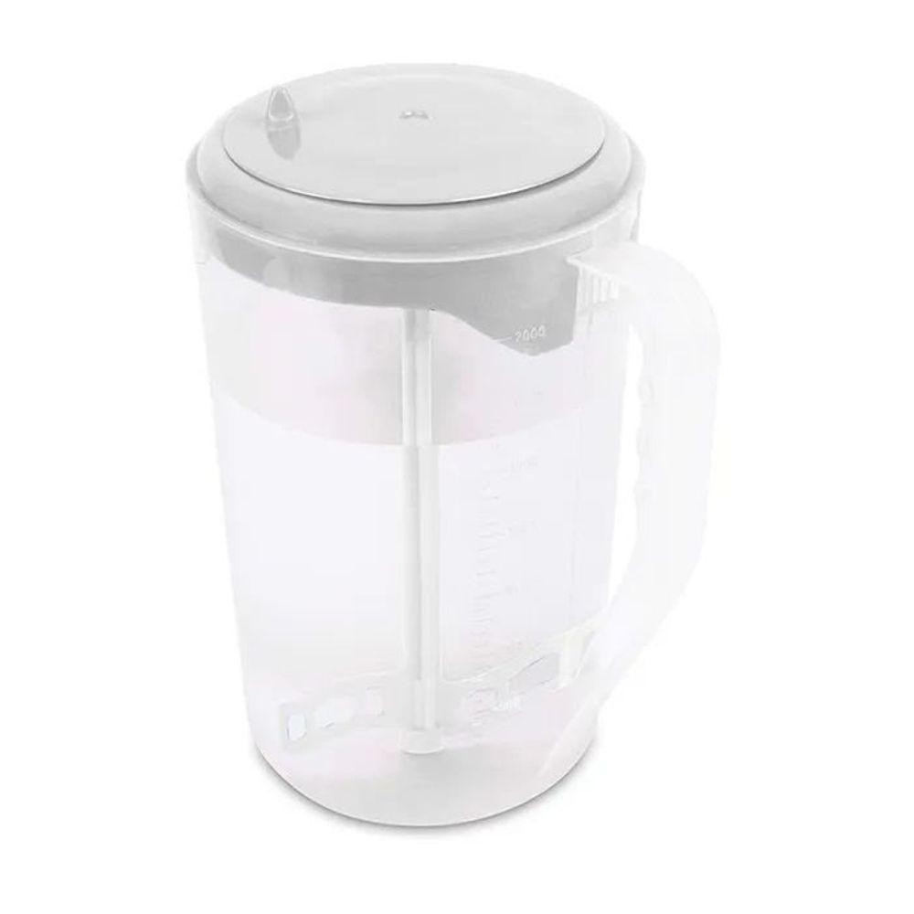 Jarra De Suco Com Mexedor 2l Branco