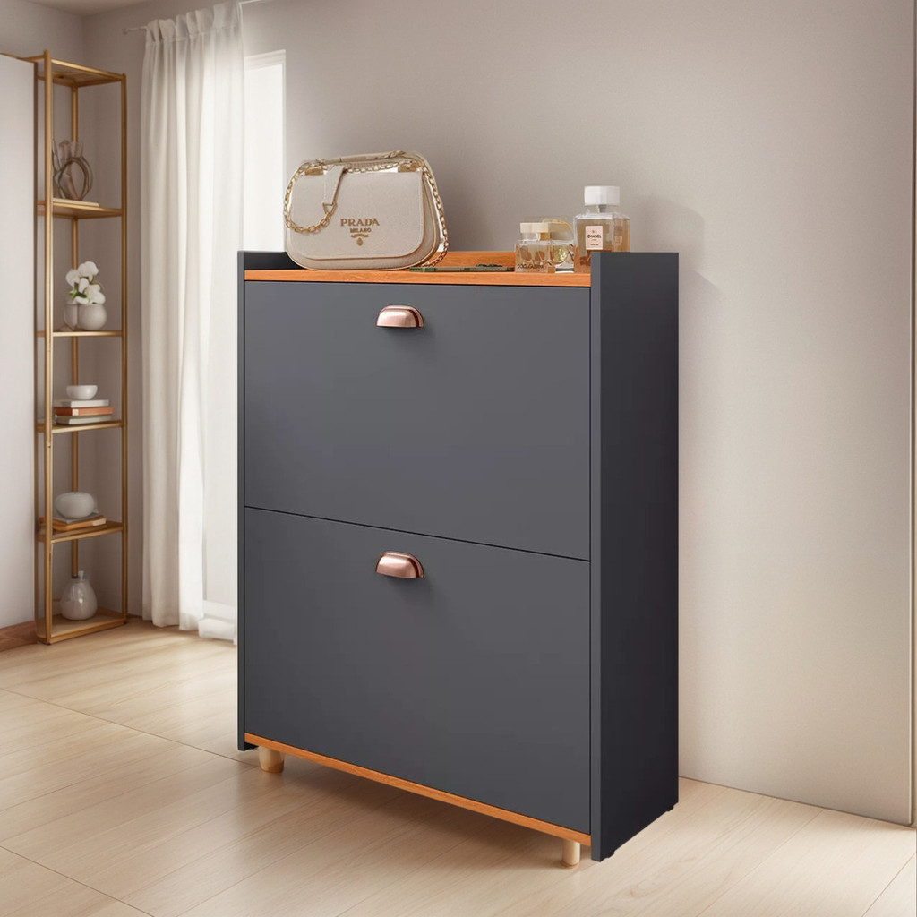 Sapateira Multiuso Organizador Calçados Hall Entrada CLOSET Banquinho 21 Pares CINZA CINAMOMO