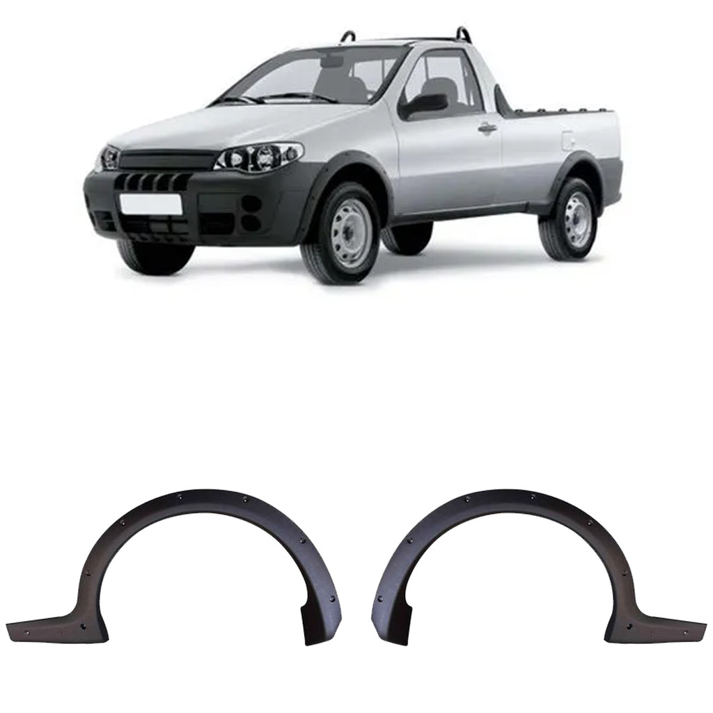 PAR MOLDURA PARALAMA TRASEIRO STRADA ADVENTURE TREKKING RESTYLING 05 A 13 PRETO