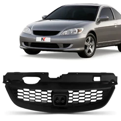 Grade Radiador Dianteira Civic 2004 2005 2006 Coupe Preto